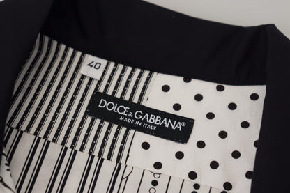 Chemise à boutons blanche et noire à motifs de Dolce &amp; Gabbana