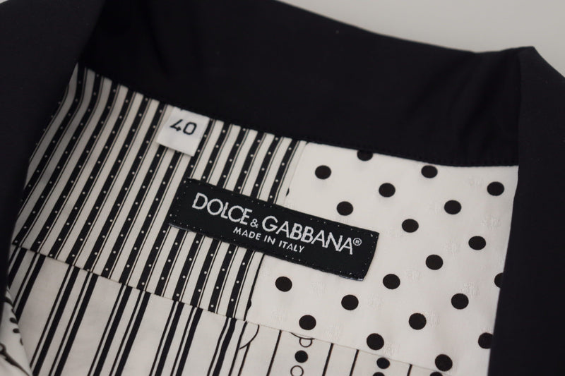 Chemise à boutons blanche et noire à motifs de Dolce &amp; Gabbana