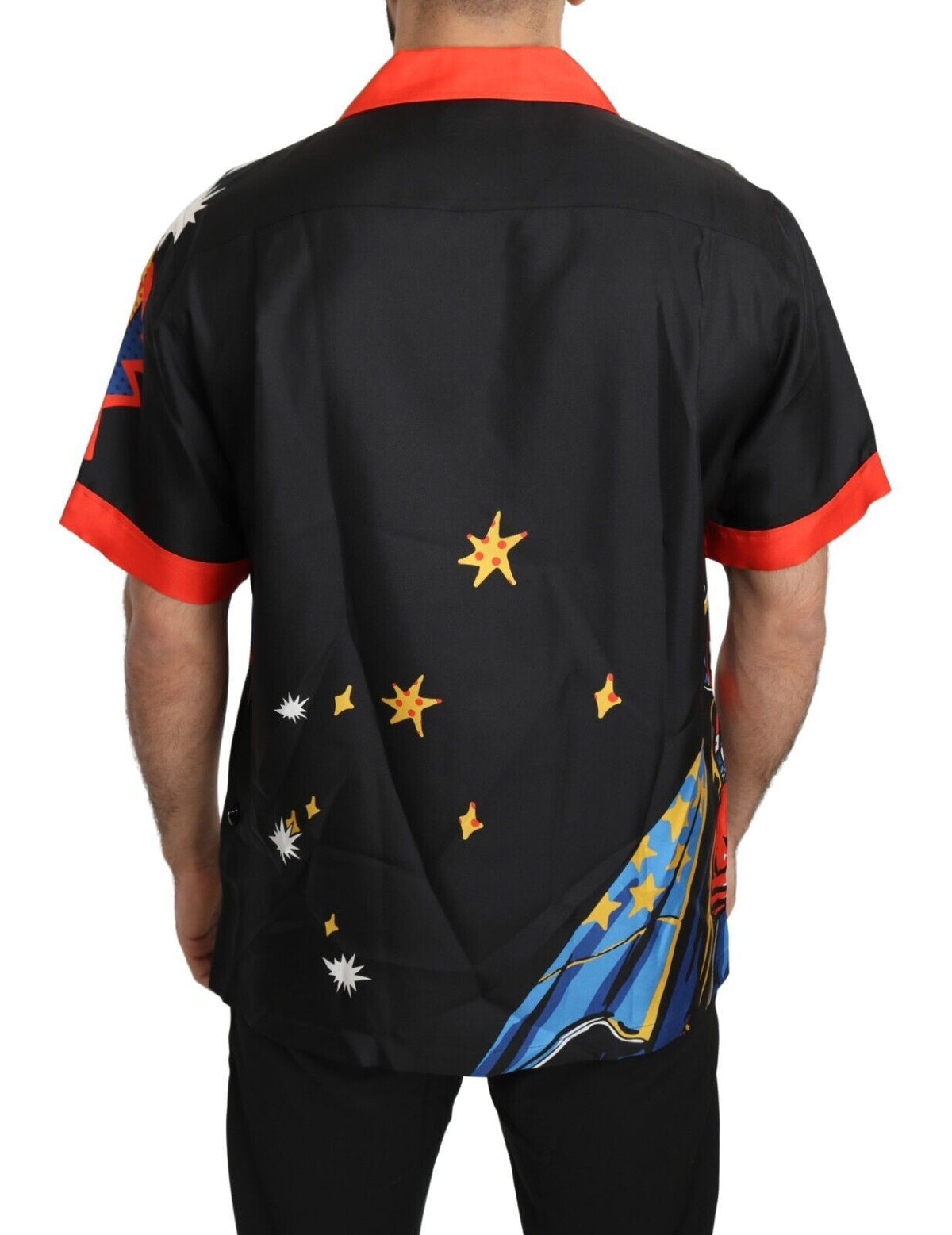 Chemise décontractée à manches courtes à imprimé multicolore de Dolce &amp; Gabbana
