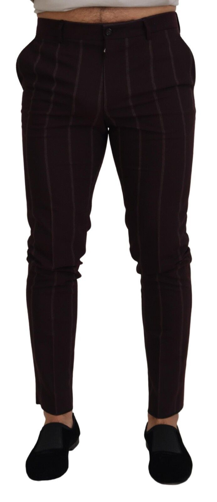Pantalon rayé brun pour homme en coton Dolce &amp; Gabbana