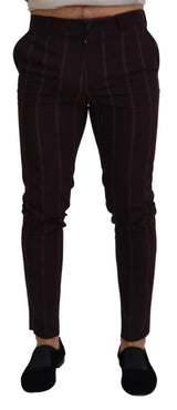 Pantalon rayé brun pour homme en coton Dolce &amp; Gabbana