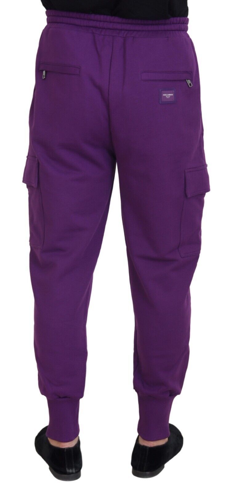 Pantalons de jogging cargo en coton violet Dolce &amp; Gabbana