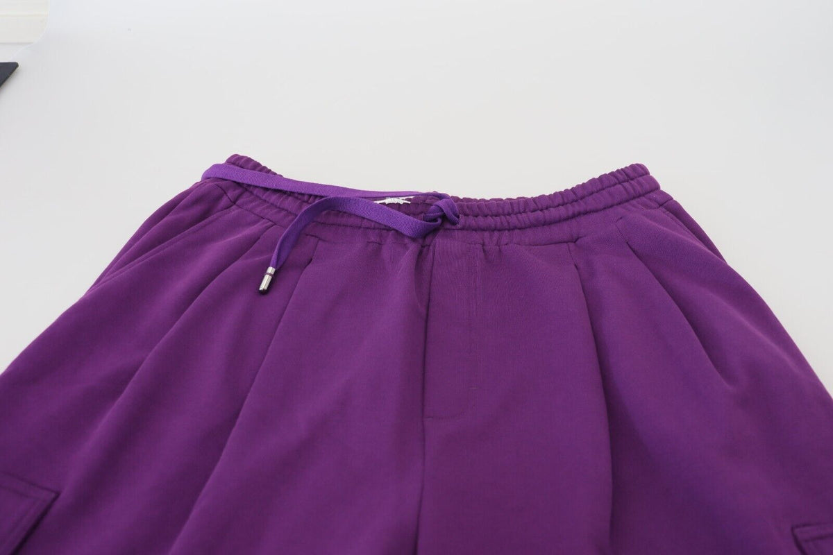 Pantalons de jogging cargo en coton violet Dolce &amp; Gabbana