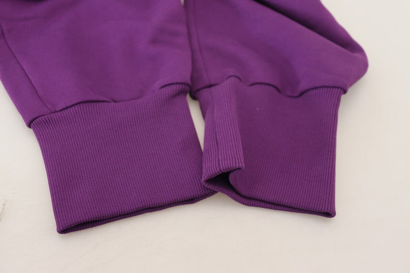 Pantalons de jogging cargo en coton violet Dolce &amp; Gabbana