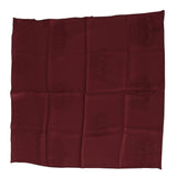 Foulard carré en soie marron Dolce &amp; Gabbana