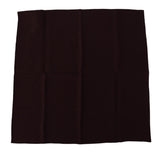 Foulard carré en soie mélangée marron Dolce &amp; Gabbana