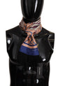 Foulard en soie à franges et châle Dolce & Gabbana à motif coquillage multicolore et logo DG