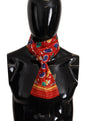 Foulard à franges multicolore Dolce & Gabbana à imprimé parapluies DG
