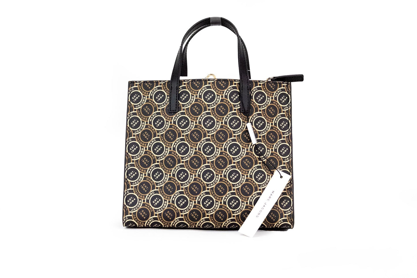 Marc Jacobs Mini Grind Signet lederen crossbody tas/handtas met bedrukte print
