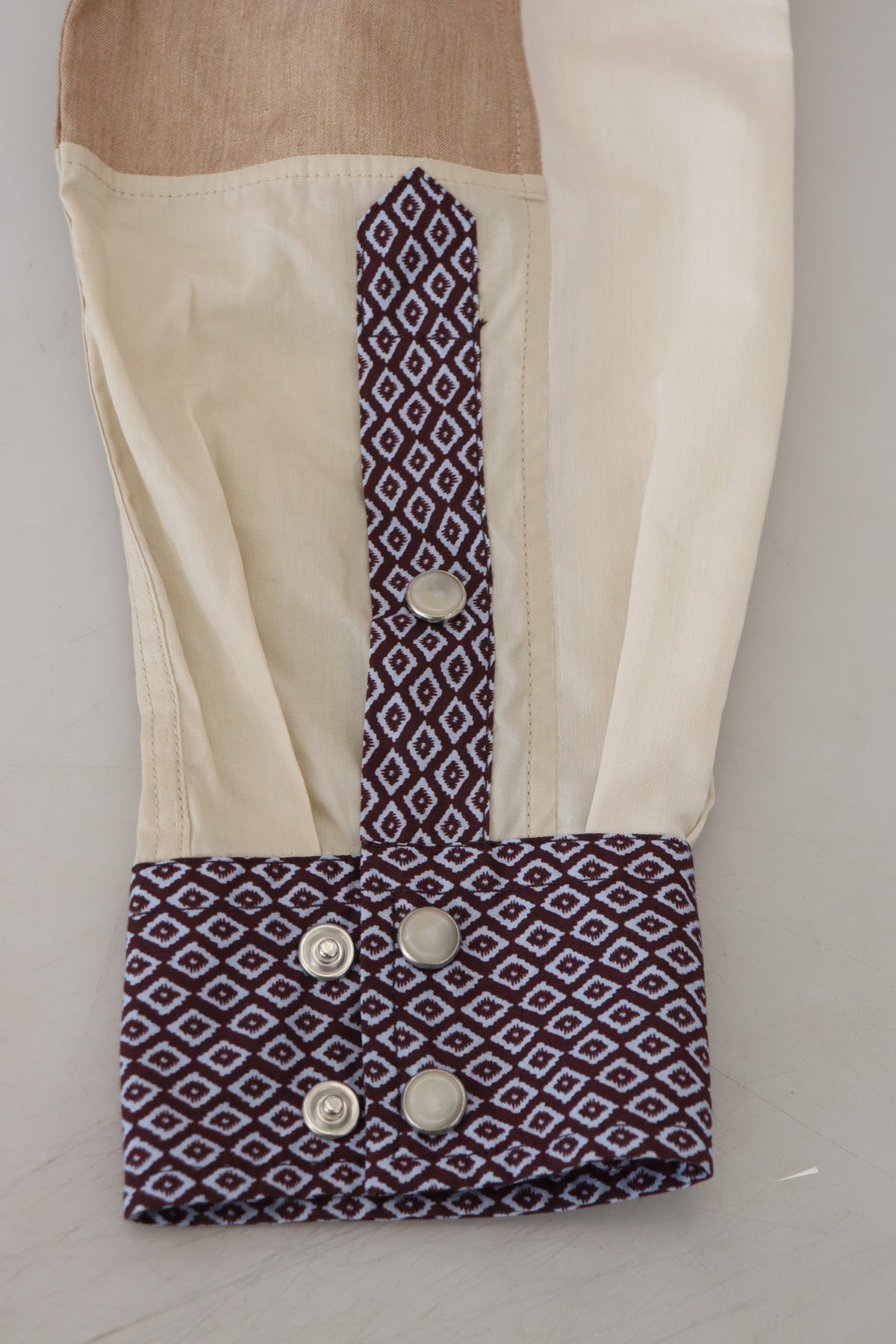 Chemise slim en coton multicolore à motifs patchwork de Dolce &amp; Gabbana