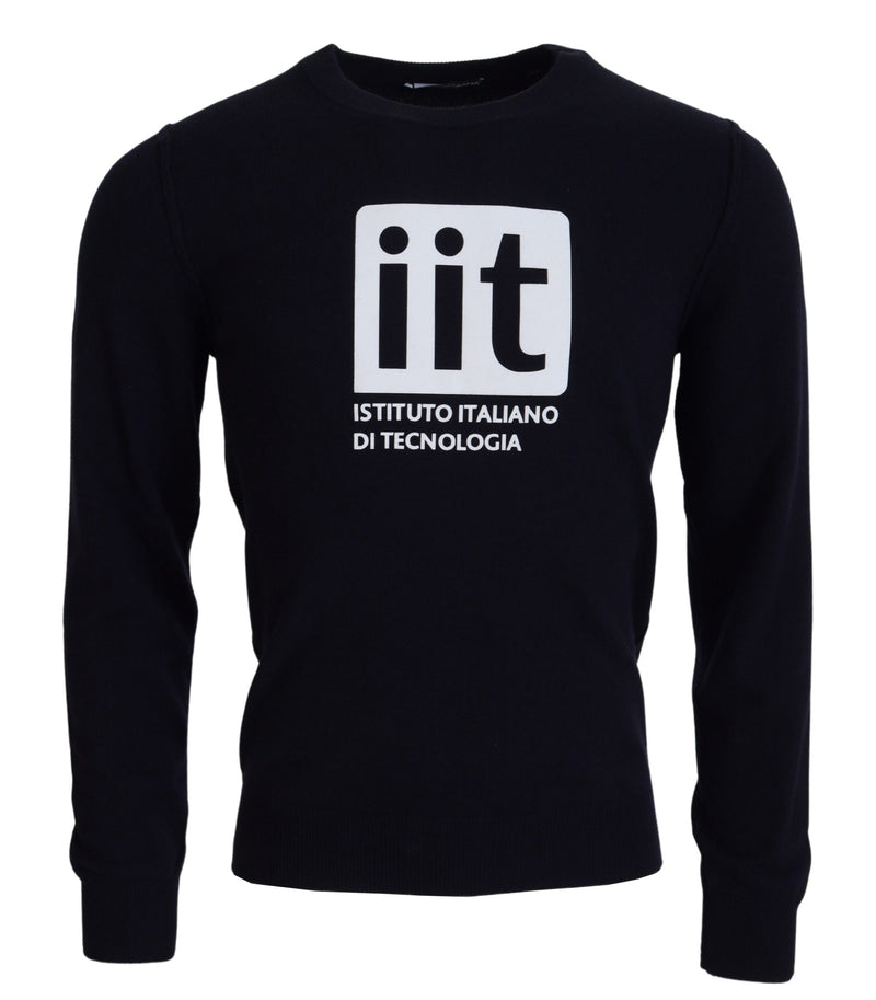 Pull en cachemire bleu IIT de Dolce & Gabbana