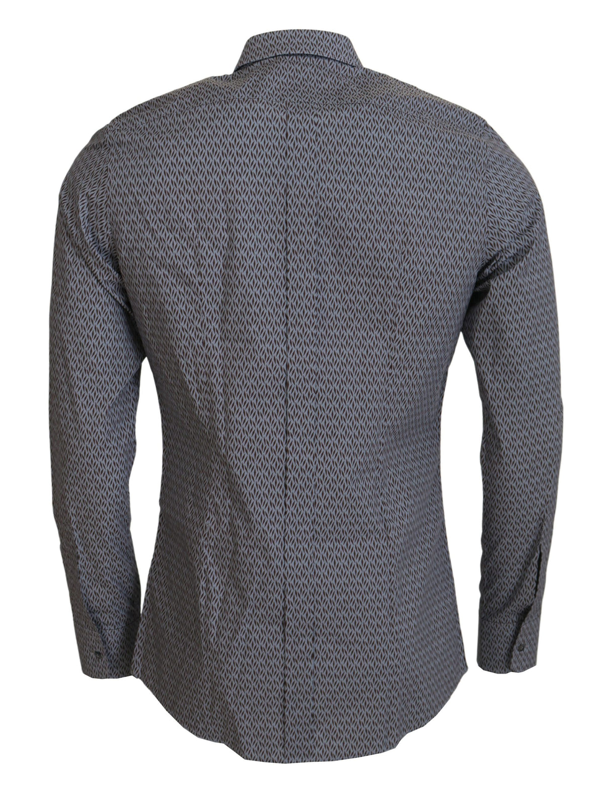 Chemise habillée formelle, coupe slim, grise-brun doré de Dolce &amp; Gabbana.