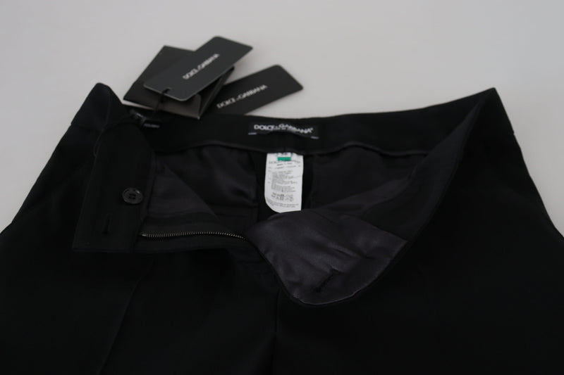 Dolce & Gabbana Pantalon Femme Noir Taille Haute