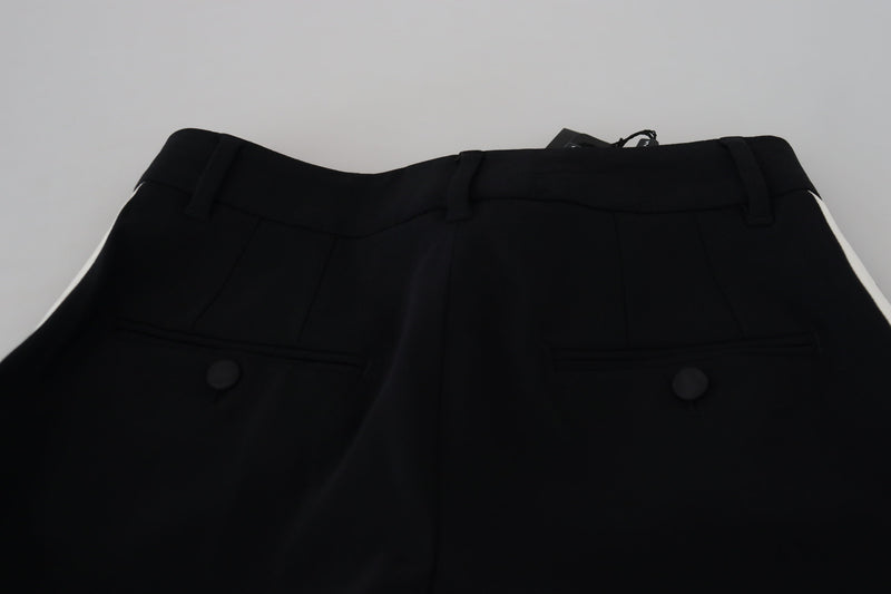 Dolce & Gabbana Pantalon Femme Noir Taille Haute