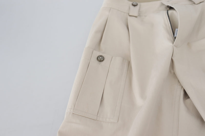 Pantalon Taille Haute Beige Femme Dolce & Gabbana