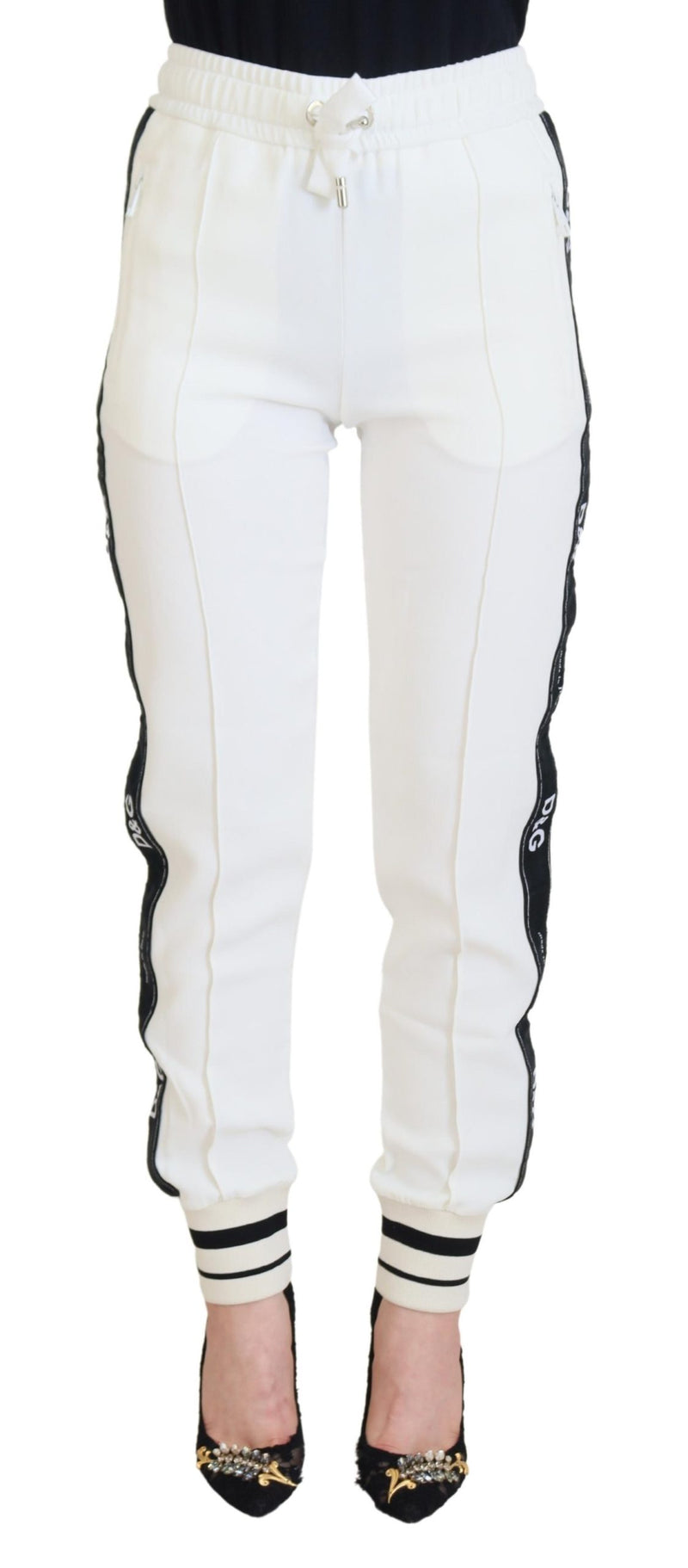 Dolce & Gabbana White DG Logo Sweatpants