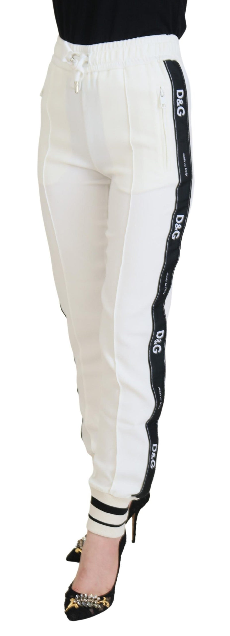 Dolce & Gabbana White DG Logo Sweatpants