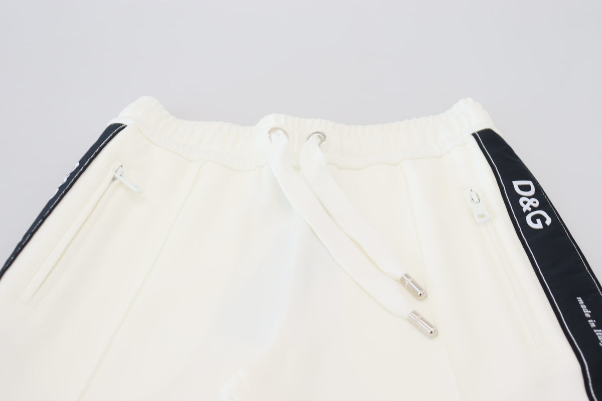 Dolce & Gabbana White DG Logo Sweatpants