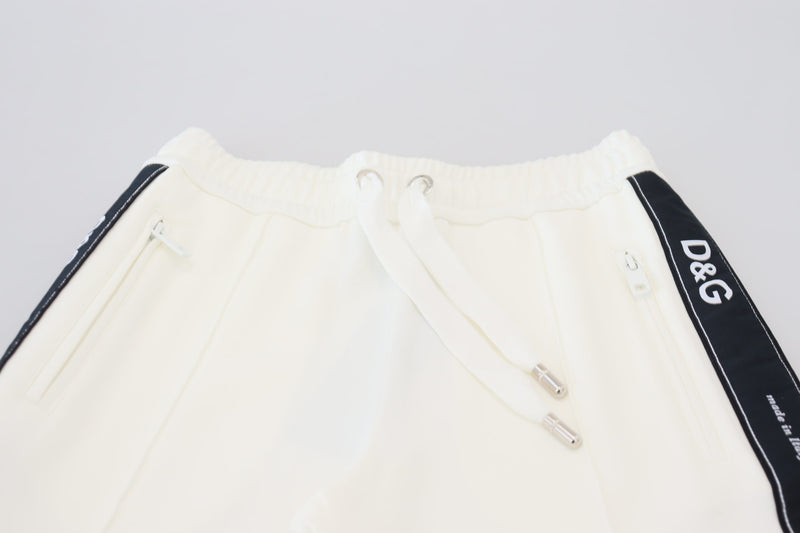 Dolce & Gabbana White DG Logo Sweatpants