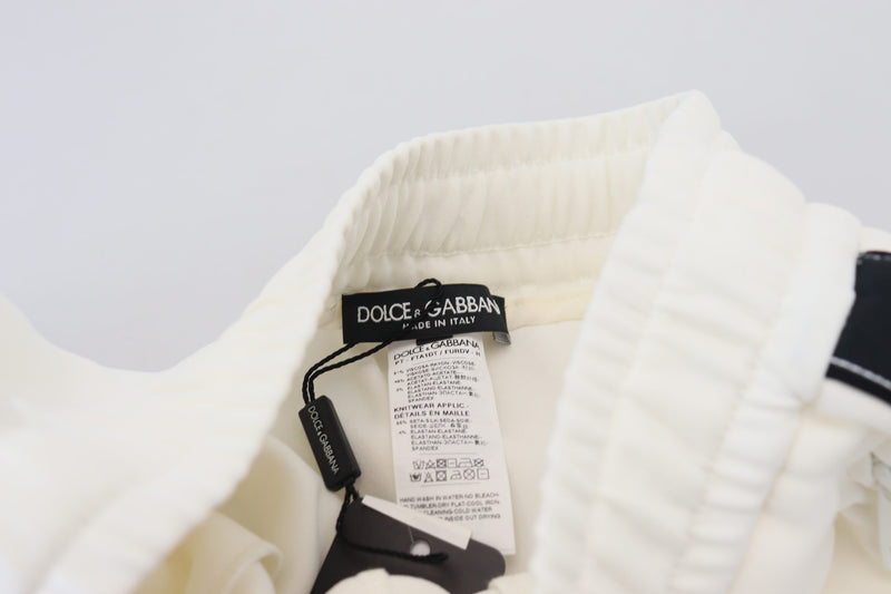 Dolce & Gabbana White DG Logo Sweatpants