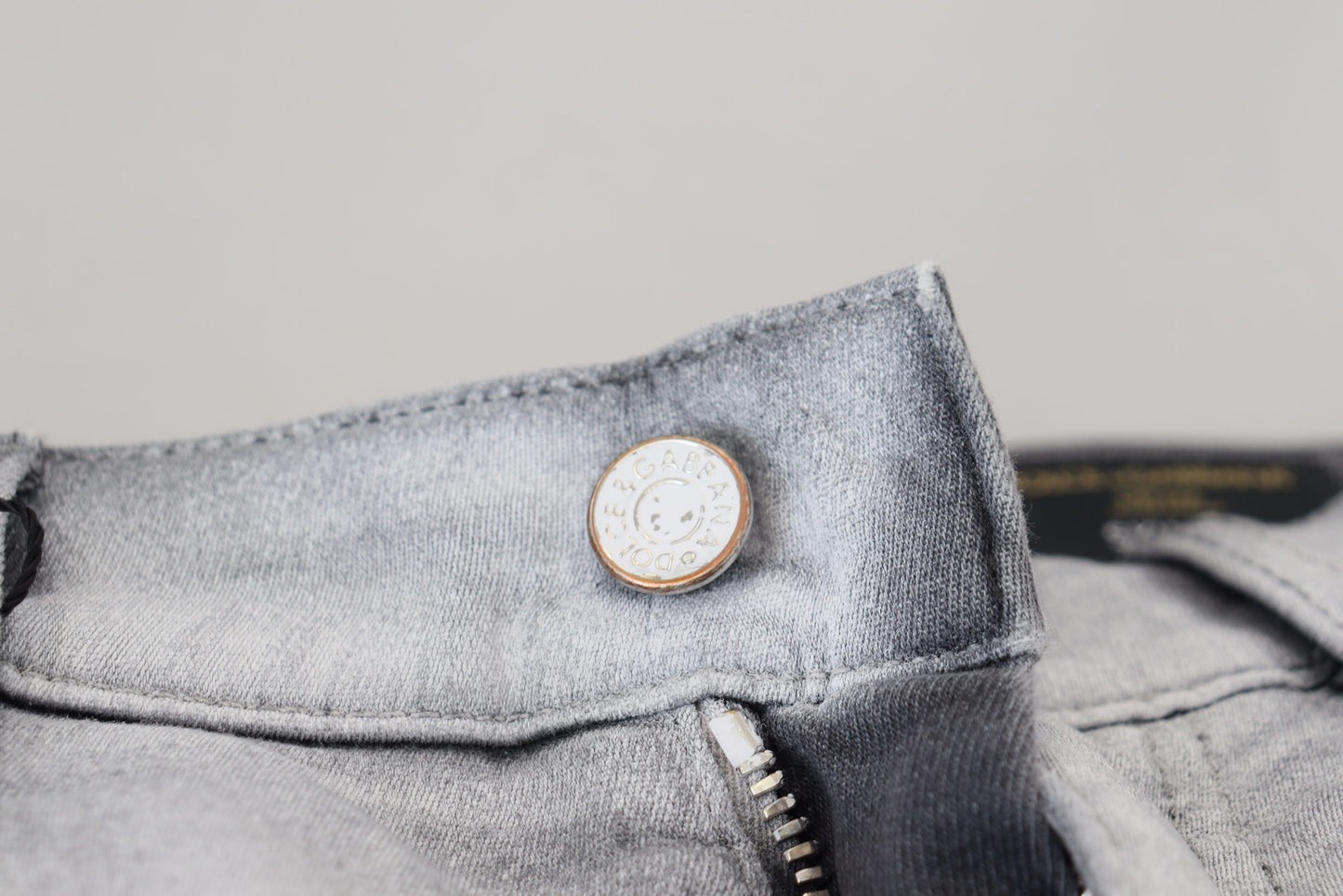 Jeans skinny en jean gris délavé pour homme de Dolce & Gabbana