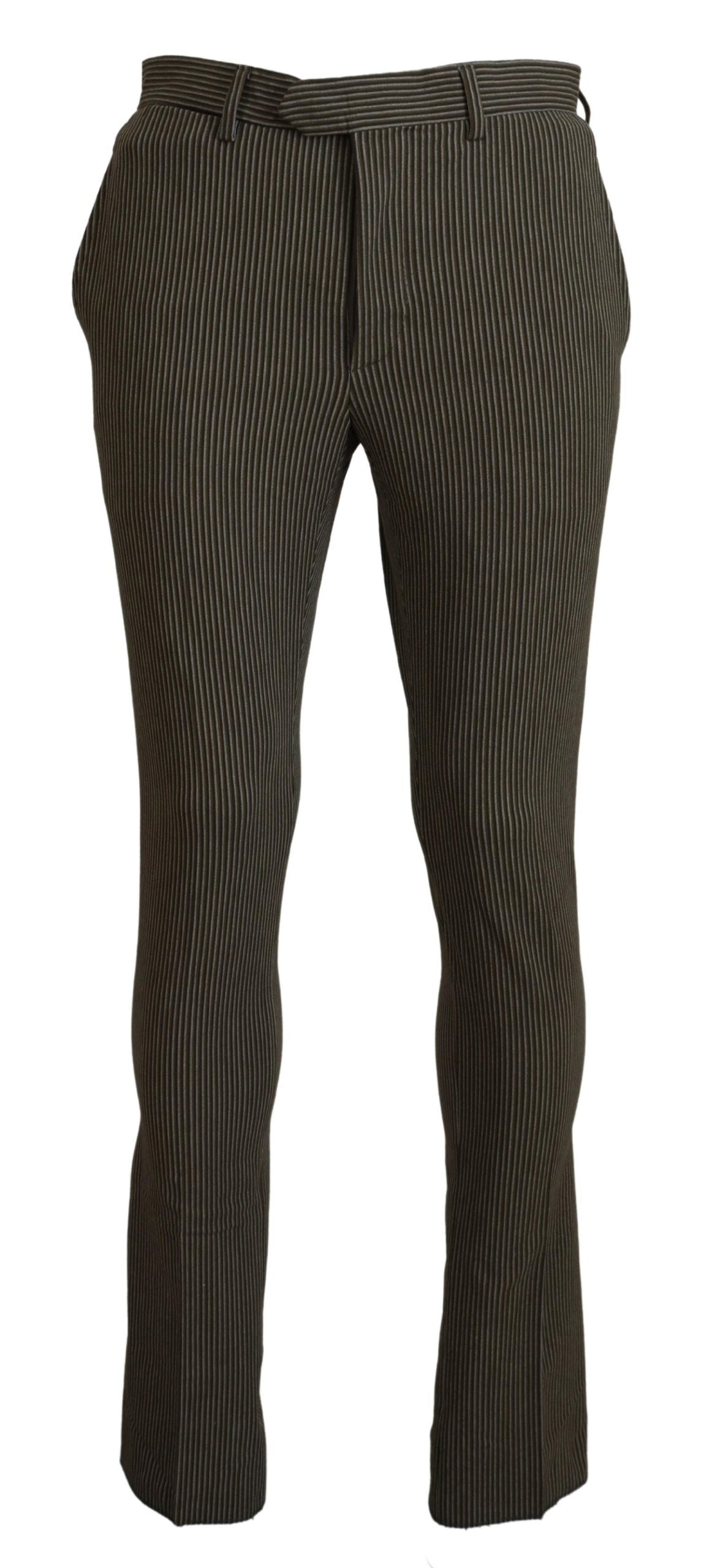 Pantalon homme en coton pur rayé multicolore BENCIVENGA