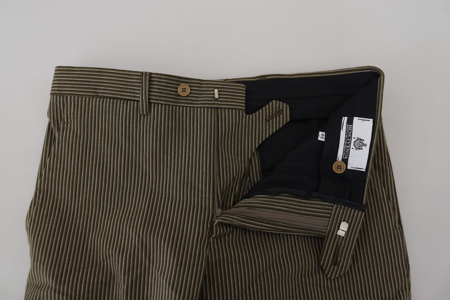 Pantalon homme en coton pur rayé multicolore BENCIVENGA