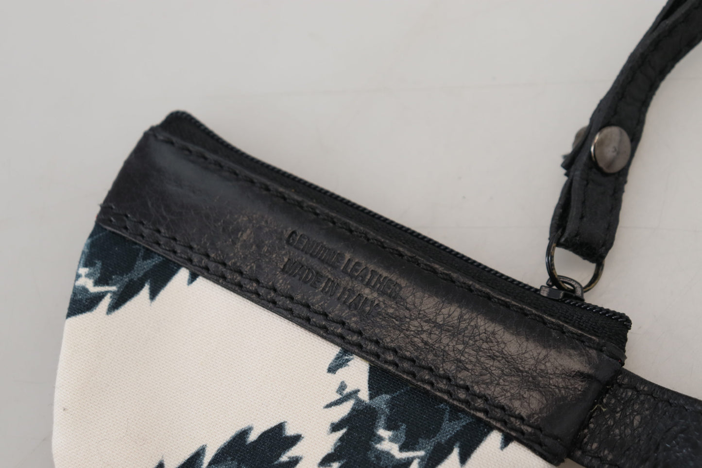 Kostuum Nationaal Wit Echt Lederen Muntenbeurs Riem Portemonnee