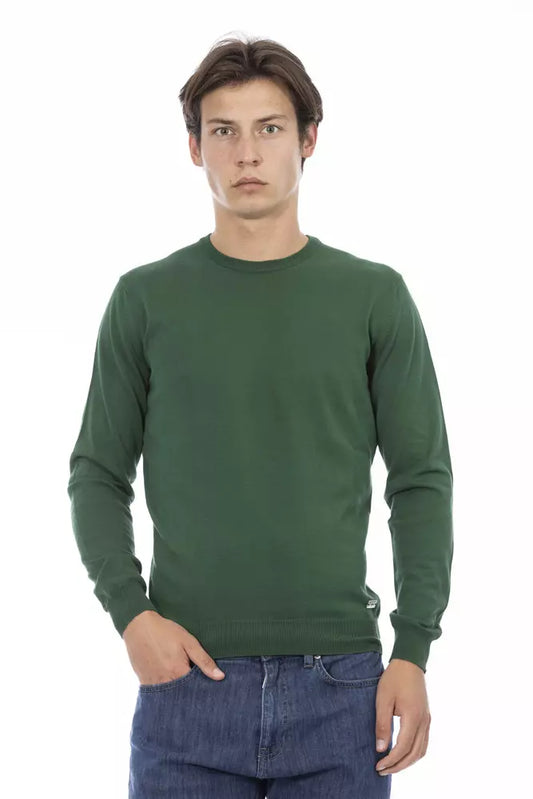 Pull en coton vert pour homme Baldinini Trend