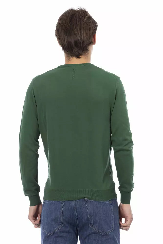 Pull en coton vert pour homme Baldinini Trend