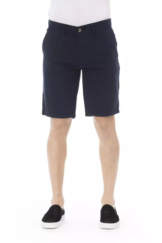 Baldinini Trend Bermuda Short voor heren in blauw katoen