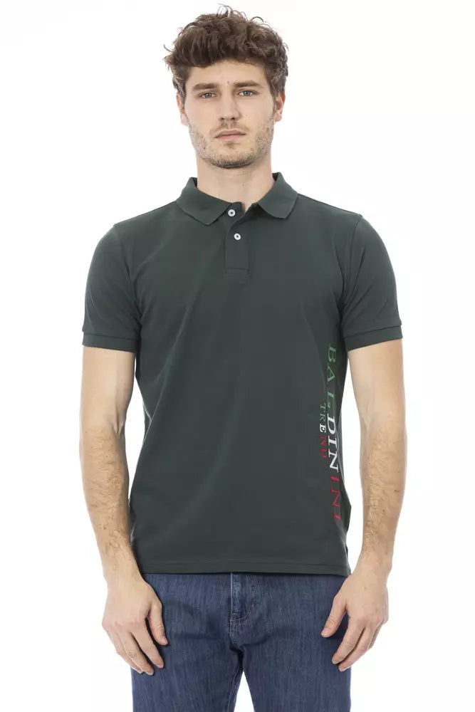Baldinini Trend Groene Katoenen Polo Shirt voor Heren