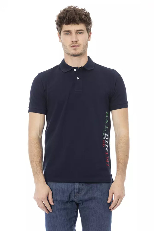 Baldinini Trend Blauw Katoenen Polo Shirt voor Heren