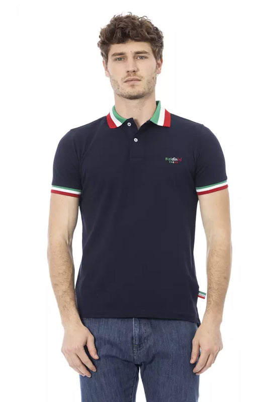 Baldinini Trend Blauw Katoenen Polo Shirt voor Heren