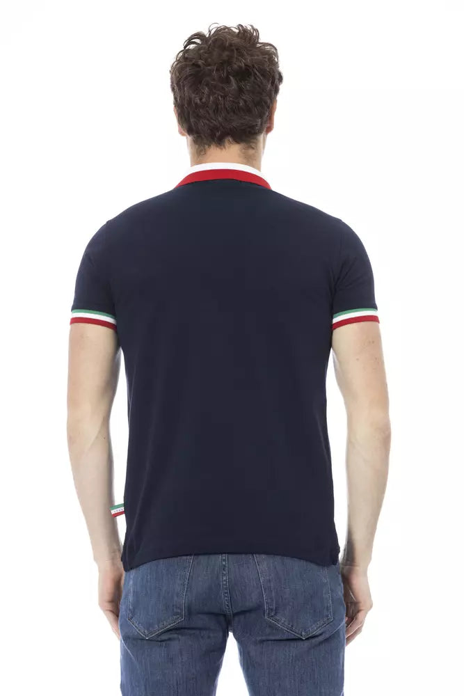 Baldinini Trend Blauw Katoenen Polo Shirt voor Heren