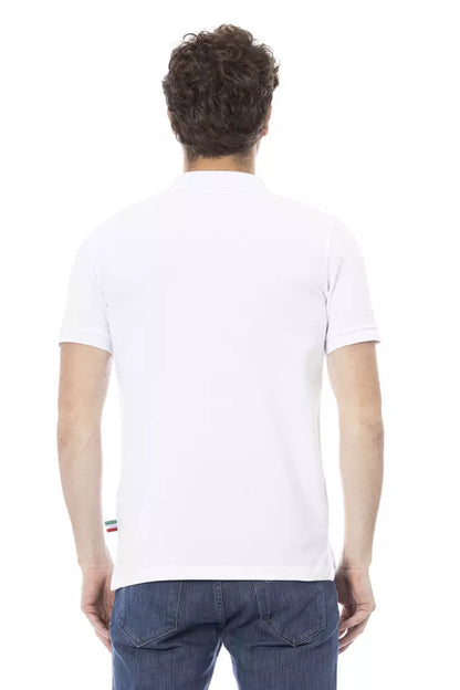 Baldinini Trend wit katoenen heren polo shirt