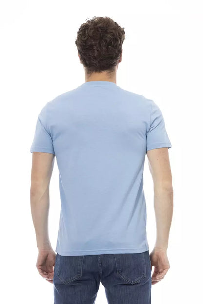 Baldinini Trend Lichtblauw Katoenen Heren T-Shirt