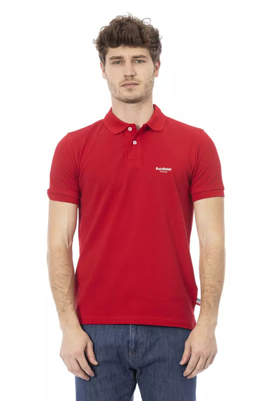 Baldinini Trend Rood Katoenen Heren Poloshirt