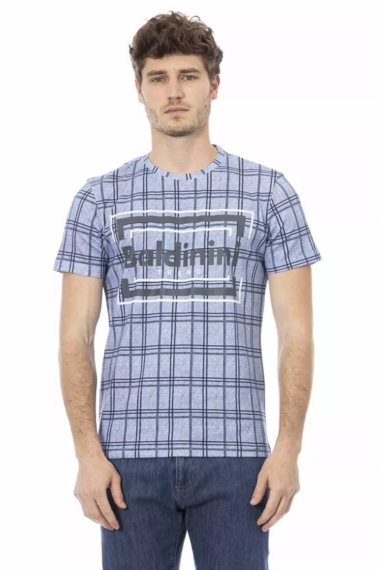 Baldinini Trend Lichtblauw Katoenen Heren T-Shirt