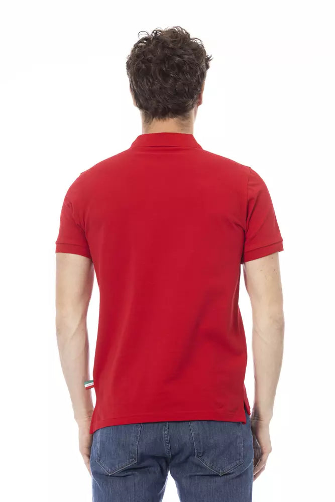Baldinini Trend Rood Katoenen Heren Poloshirt