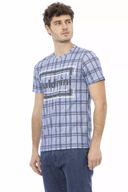 Baldinini Trend Lichtblauw Katoenen Heren T-Shirt