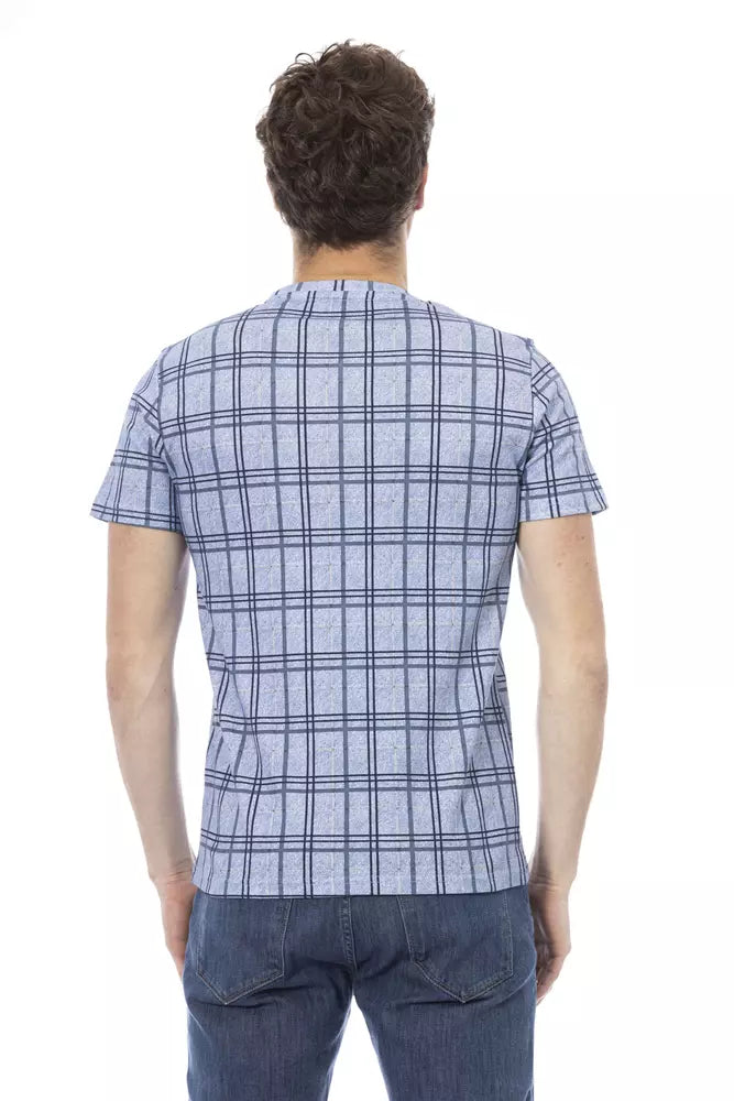 Baldinini Trend Lichtblauw Katoenen Heren T-Shirt