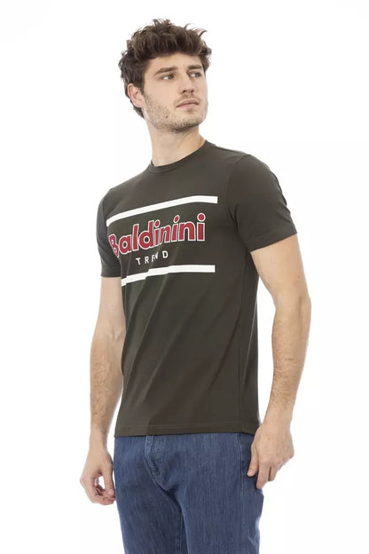 Baldinini Trend Groen Katoenen Heren T-Shirt