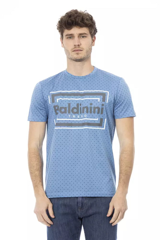 Baldinini Trend Lichtblauw Katoenen Heren T-Shirt