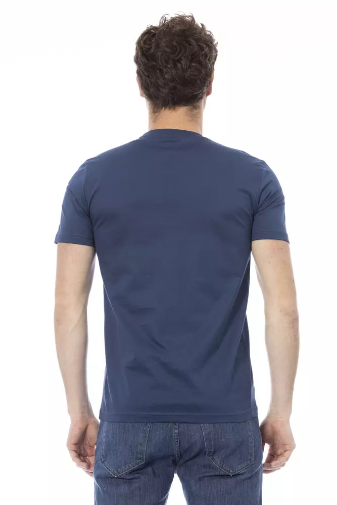 Baldinini Trend Blauw Katoenen Heren T-Shirt