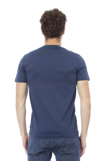 Baldinini Trend Blauw Katoenen Heren T-Shirt