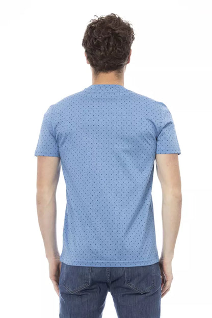 Baldinini Trend Lichtblauw Katoenen Heren T-Shirt
