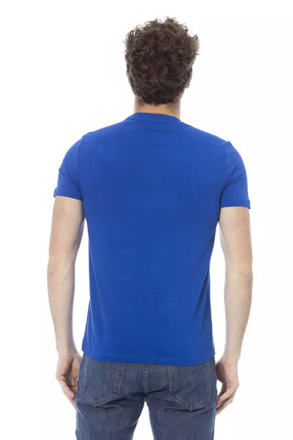 Baldinini Trend Blauw Katoenen Heren T-Shirt