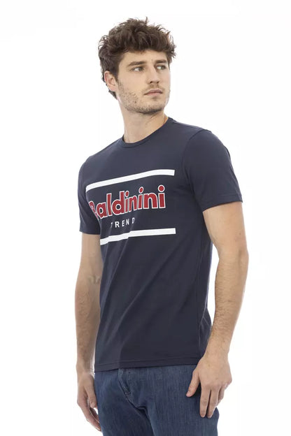 Baldinini Trend Blauw Katoenen Heren T-Shirt