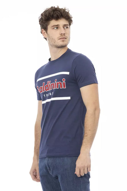 Baldinini Trend Blauw Katoenen Heren T-Shirt